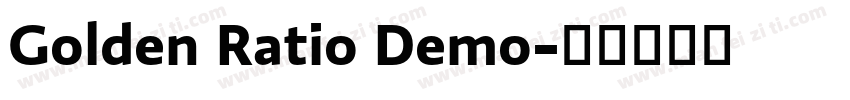 Golden Ratio Demo字体转换